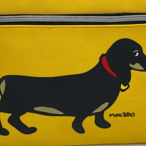 MARC TETRO Yellow Dachshund Crossbody Purse - Picture 3 of 5